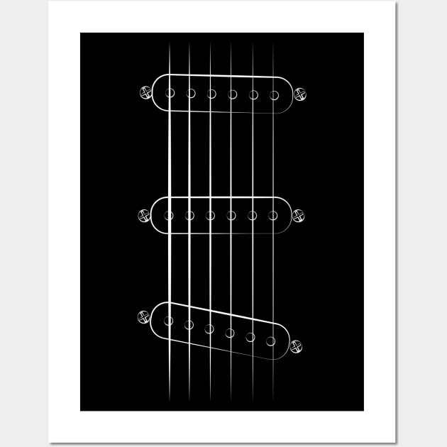 These Go To Eleven - Single Coil Electric Guitar Wall Art by Vector Deluxe